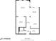 Layout of a home showcasing living room, bedroom, kitchen, dining, bath, laundry and foyer at 1521 Central St # 2B, Denver, CO 80211
