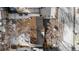 Aerial view of house and backyard in winter at 6730 Ingalls St, Arvada, CO 80003