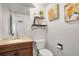 Clean and bright half bathroom with updated vanity at 8117 W 90Th Dr, Westminster, CO 80021