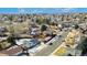 Home situated on a tree-lined street, aerial view at 5769 S Nepal Ct, Centennial, CO 80015