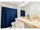 Clean bathroom with updated vanity and shower at 5769 S Nepal Ct, Centennial, CO 80015