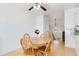 Dining area with wood table and chairs at 5769 S Nepal Ct, Centennial, CO 80015