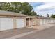 Row of detached garages, providing convenient parking options for residents at 1120 Opal St # 203, Broomfield, CO 80020