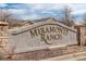 Entrance sign displays Miramonte Ranch, welcoming residents and visitors to the community at 1120 Opal St # 203, Broomfield, CO 80020
