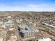 Expansive aerial view showcasing the property's location near the town, offering a glimpse of the surrounding landscape at 20 Wilcox St # 517, Castle Rock, CO 80104