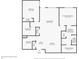 Detailed floor plan illustrating the layout of the property, highlighting room dimensions and features at 20 Wilcox St # 517, Castle Rock, CO 80104