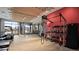 Well-equipped gym featuring a variety of weight machines, kettlebells, and a ceiling fan at 20 Wilcox St # 517, Castle Rock, CO 80104