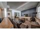 Entertainment room with a fireplace, TV, comfortable seating, and wood accents at 492 Kimmes Ln, Breckenridge, CO 80424