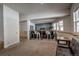 Finished basement with bar seating and large windows at 492 Kimmes Ln, Breckenridge, CO 80424