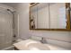 Bathroom with a sink vanity with a mirror, toilet and shower with tub combination at 492 Kimmes Ln, Breckenridge, CO 80424