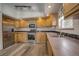 The cozy kitchen with stainless steel appliances at 492 Kimmes Ln, Breckenridge, CO 80424