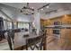 Open floorplan with living room to dining room to kitchen at 492 Kimmes Ln, Breckenridge, CO 80424