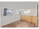Spacious basement features modern hardwood floors and natural light at 6252 W 70Th Pl, Arvada, CO 80003
