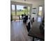 Dining room area with golf course views, offering a serene backdrop for everyday meals at 653 Glenarbor Cir, Longmont, CO 80504
