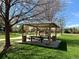 Community playground with swing sets, slides, and benches for relaxation at 653 Glenarbor Cir, Longmont, CO 80504