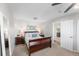 Charming primary bedroom with plush bedding and ample natural light at 4733 S Vivian Ct, Morrison, CO 80465