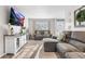Cozy living room features a large television, comfortable seating, and a welcoming atmosphere at 4733 S Vivian Ct, Morrison, CO 80465