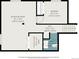 Floorplan showcases the layout of the recreation room, bedroom, room, hall and bath at 7701 Hillgate Way, Parker, CO 80134