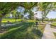 Community park with picnic tables and walking paths at 1661 Red Fox Pl, Highlands Ranch, CO 80126