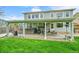 Relaxing backyard space with hot tub, covered patio, and lush green lawn at 3590 S Malaya St, Aurora, CO 80013