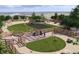 Dog park with seating, shade structures, and fenced areas for your furry friends to safely play at 17152 W 91St Ln, Arvada, CO 80007