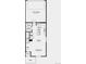 Detailed first floor plan featuring an open-concept layout with a great room, kitchen, dining area, and a 2-car garage at 6570 Parterre N Pkwy # 1, Thornton, CO 80602