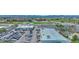 Aerial view shows a large commercial lot with numerous vehicles and a well-maintained collision center building at 364 S Ironton St # 425, Aurora, CO 80012