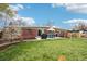 Well-maintained backyard with a patio, barbecue grill, and seating arrangement for outdoor enjoyment at 6188 S Westview St, Littleton, CO 80120