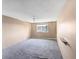 Bedroom featuring neutral colored walls, ceiling fan, and carpeted floors at 350 S Clinton St # 8C, Denver, CO 80247