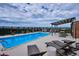 Relaxing rooftop pool area with city views at 1133 Race St # 8 & 9 B, Denver, CO 80206