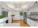 Bright kitchen features white cabinetry, stainless steel appliances, and decorative tile accents at 2800 S University Blvd # 1, Denver, CO 80210
