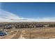 Panoramic aerial view of Reata Ridge Village under a clear blue sky at 12953 Bridge View Ln, Parker, CO 80134