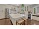 Well-lit kitchen with stainless steel appliances, a large island, and white cabinetry at 970 Bend In The Trail Rd, Monument, CO 80132