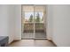 Private balcony with brick detail and sliding glass door at 2525 Arapahoe St # Rd108, Denver, CO 80205