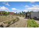 Shared garden space with raised beds and city views at 2525 Arapahoe St # Rd108, Denver, CO 80205