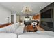 Open-concept home with living room, kitchen, fireplace, and modern finishes at 380 S Humboldt St, Denver, CO 80209