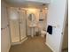 Cozy full bathroom featuring a shower, pedestal sink, toilet, and vanity at 540 S Forest St # A2, Denver, CO 80246