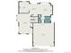 Detailed floor plan showcasing the layout of the first floor, including the kitchen, living room, and garage at 2153 Mountain Iris Dr, Erie, CO 80516