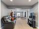 The finished basement has a flexible layout ideal for a home gym or entertainment area at 2261 Alpine Dr, Erie, CO 80516