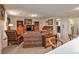 Basement offers additional living space and leads to a home office area at 6334 Cherokee Dr, Sedalia, CO 80135