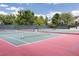 Well maintained community tennis courts bordered by trees provide hours of recreational fun at 4505 S Yosemite St # 106, Denver, CO 80237
