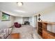 Spacious unfinished basement with neutral carpet, white walls, and a single window for natural light at 8855 E Parker Rd, Parker, CO 80138