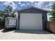 Modern garage with white door and ample space for storage or parking at 1158 E Easter Ct, Centennial, CO 80122