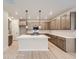 Modern kitchen showcases a spacious island, stylish pendant lights, and sleek stainless steel appliances at 834 W 128Th Pl, Westminster, CO 80234