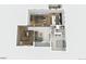 Detailed aerial floor plan showcasing bedrooms, living spaces, and bathrooms on the third floor at 15252 W Warren Dr, Lakewood, CO 80228