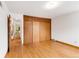 Hardwood floors and closet in the bedroom at 2035 Carr St, Lakewood, CO 80214