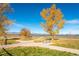Scenic park view featuring autumn trees, walking paths, and a tranquil lake at 2035 Carr St, Lakewood, CO 80214