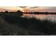Sunset over a pond with grassy foreground and colorful sky reflecting on water at 2035 Carr St, Lakewood, CO 80214
