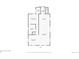 First floor plan featuring a primary bedroom, kitchen, and spacious living room at 4456 Yates St, Denver, CO 80212