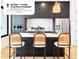 Modern kitchen featuring sleek cabinetry, stainless steel appliances, and a stylish island with seating at 1250 Yates St, Denver, CO 80204
